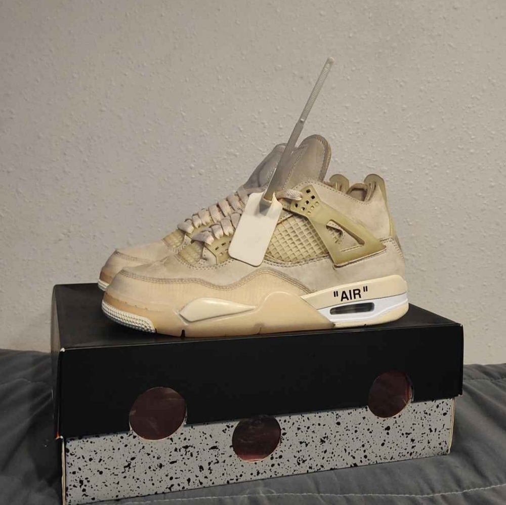 Off-White Air Jordan 4 Sail Size 12.5w 11m